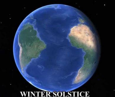 picture of the world during winter solstice