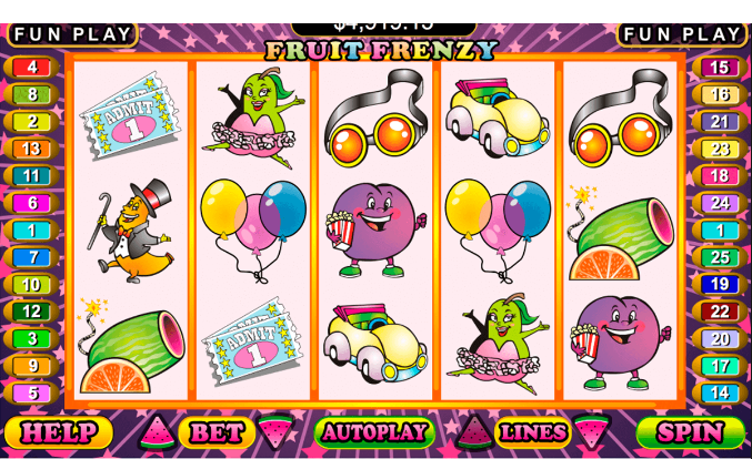 play Fruit Frenzy for real or for fun at Punt Casino