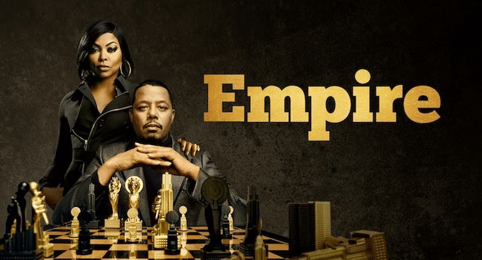 Picture with Empire Season 5 actors and chess board