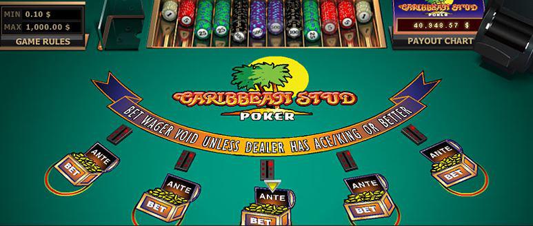 Play Caribbean Stud Poker Online