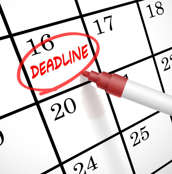 picture showing deadline