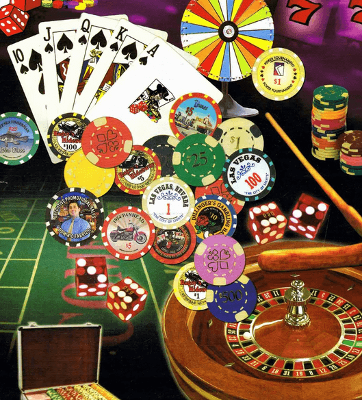 Picture showing gambling games galore